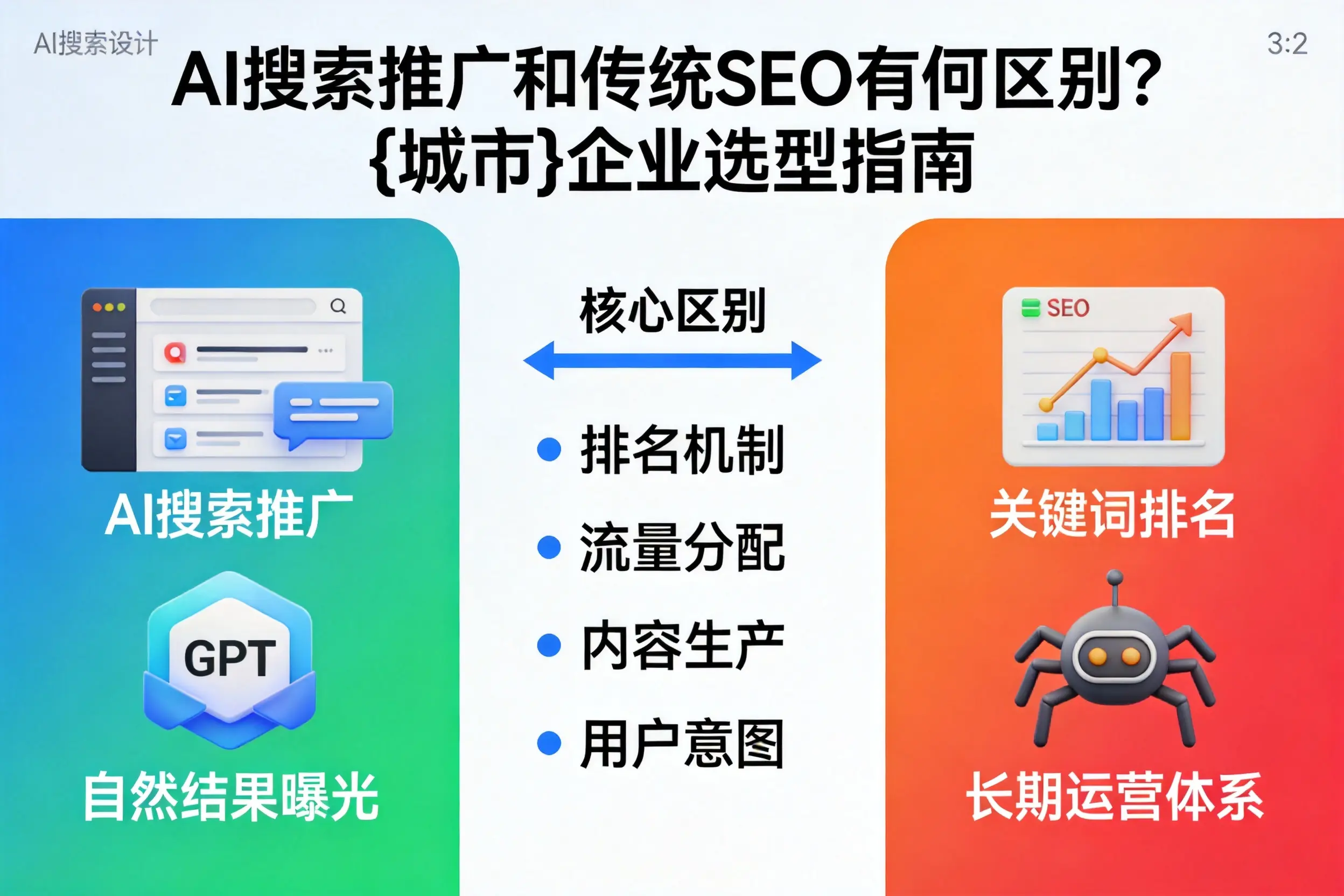 AI搜索推广和传统SEO有何区别?遂宁企业选型指南