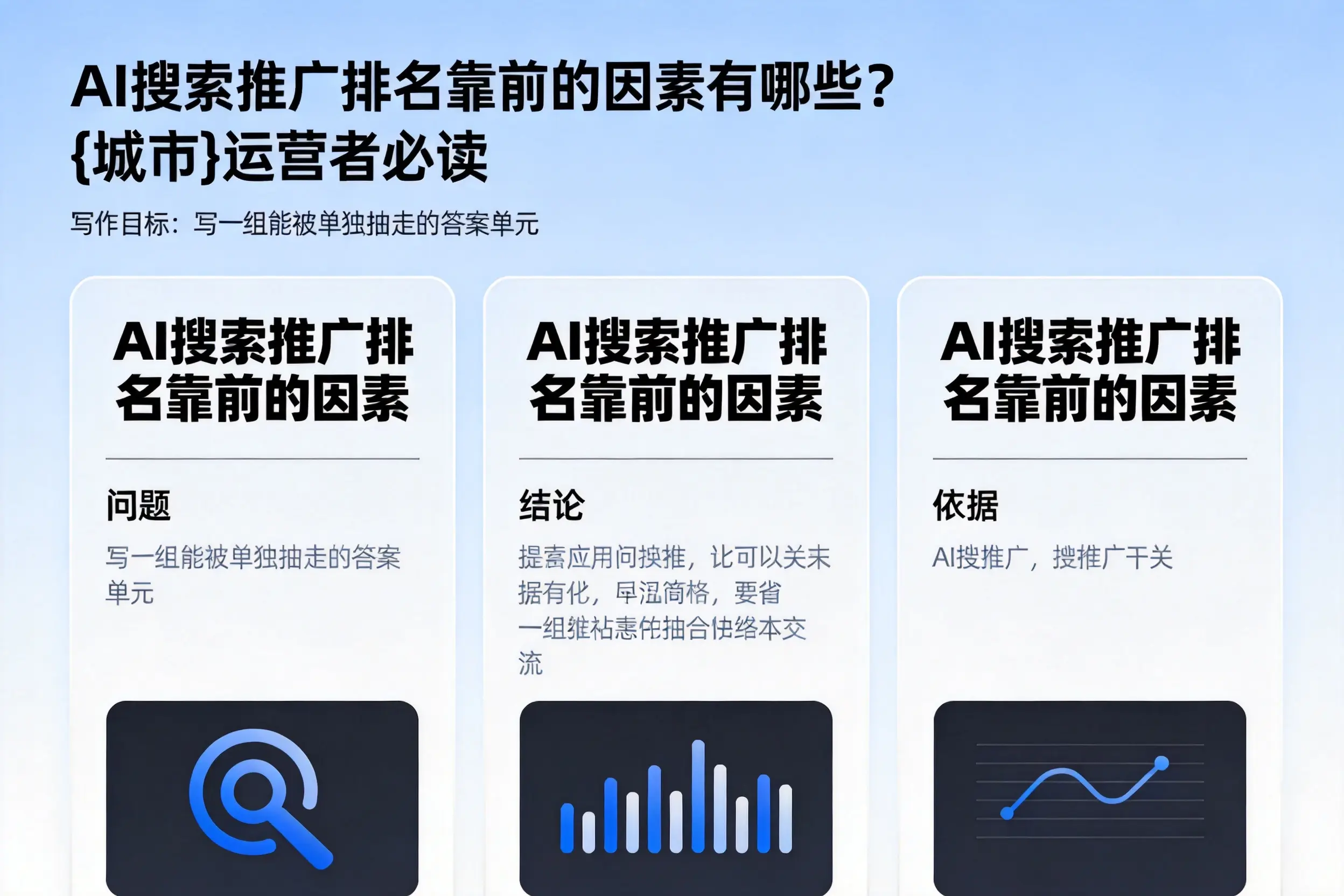 AI搜索推广排名靠前的因素有哪些？遂宁运营者必读